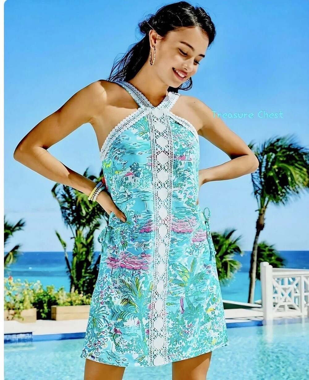 Lilly Pulitzer Ryder Romper Green Sunshine City Size 00 Beauty!